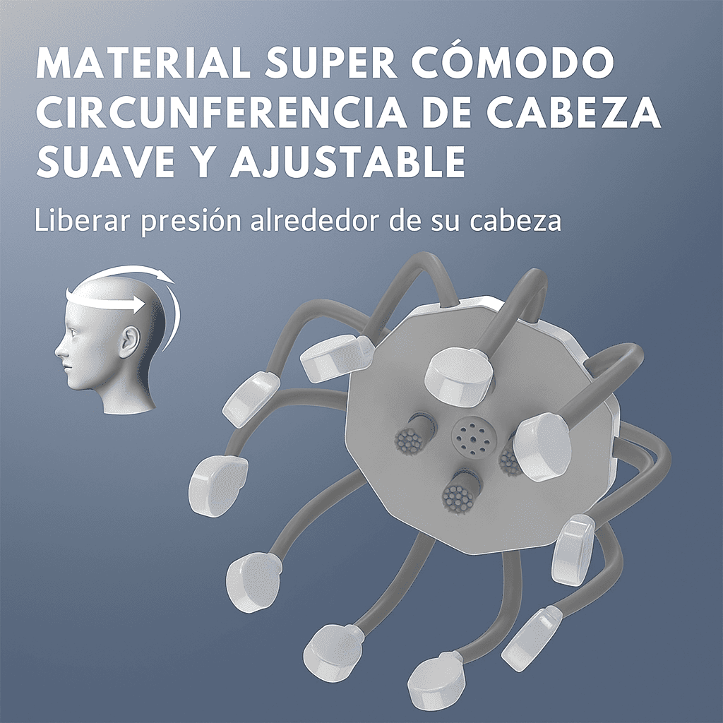 NeuroRelax – Masajeador Inteligente de Cabeza